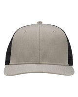 Sportsman SP1650 Modern Six-Panel Trucker Fit Cap #color_Grey Heather/ Black