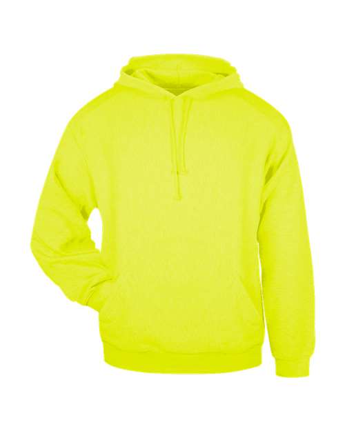 Badger 1254 Hooded Sweatshirt #color_Safety Yellow