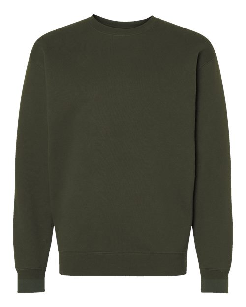 Independent Trading Co. IND3000 Heavyweight Crewneck Sweatshirt #color_Army