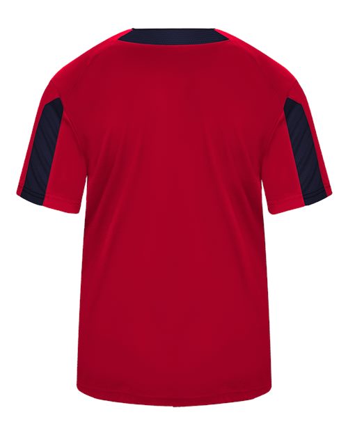 Alleson Athletic 2976 Youth Striker Placket #color_Red/ Navy