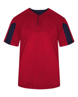 Alleson Athletic 2976 Youth Striker Placket #color_Red/ Navy