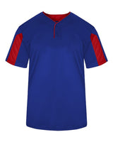 Alleson Athletic 2976 Youth Striker Placket #color_Royal/ Red