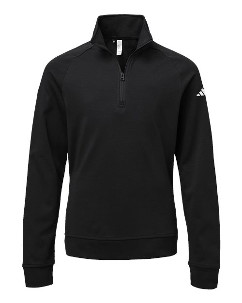 Adidas A4001 Youth Quarter-Zip Pullover #color_Black