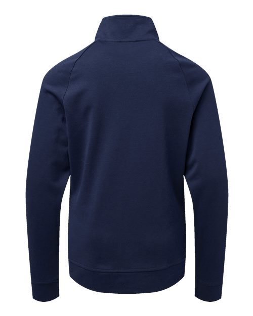 Adidas A4001 Youth Quarter-Zip Pullover #color_Collegiate Navy