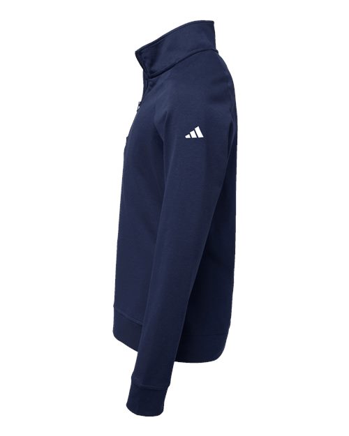 Adidas A4001 Youth Quarter-Zip Pullover #color_Collegiate Navy
