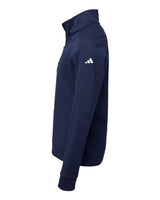 Adidas A4001 Youth Quarter-Zip Pullover #color_Collegiate Navy
