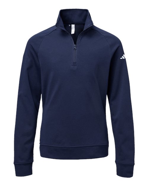 Adidas A4001 Youth Quarter-Zip Pullover #color_Collegiate Navy