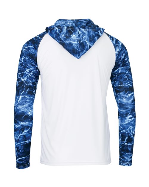 Paragon 241P Biloxi Performance Colorblocked Hoodie #color_Marlin