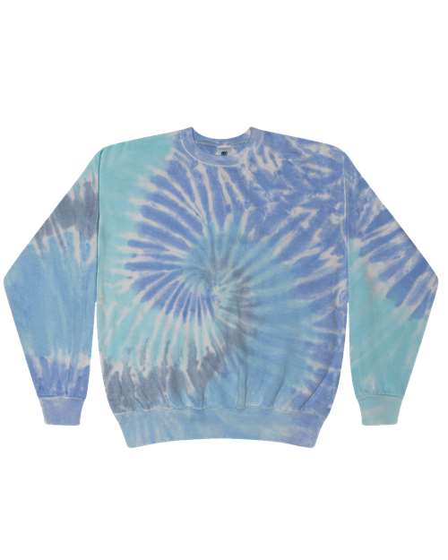 Colortone 8100 Tie-Dyed Fleece Crewneck Sweatshirt #color_Lagoon