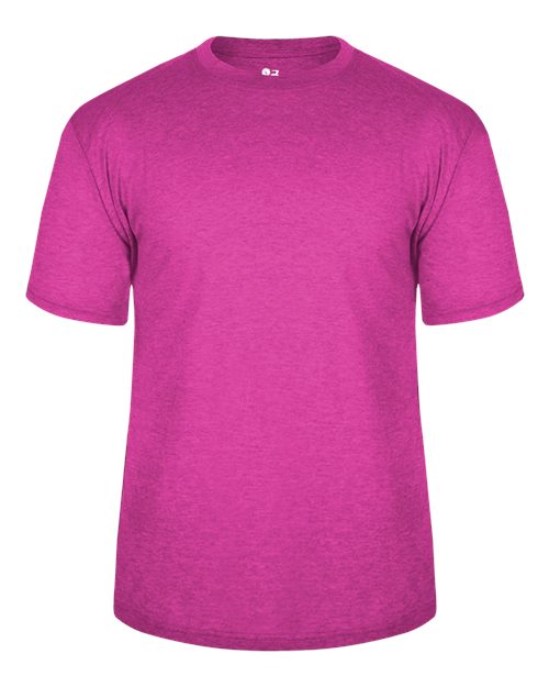 Badger 4940 Triblend Performance T-Shirt #color_Hot Pink Heather