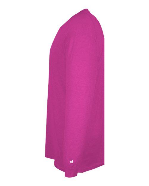 Badger 4944 Triblend Performance Long Sleeve T-Shirt #color_Hot Pink Heather