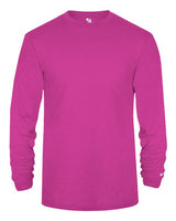 Badger 4944 Triblend Performance Long Sleeve T-Shirt #color_Hot Pink Heather