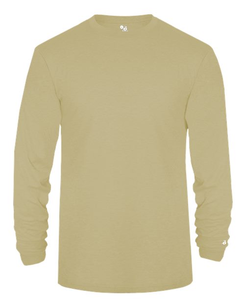 Badger 4944 Triblend Performance Long Sleeve T-Shirt #color_Vegas Gold Heather
