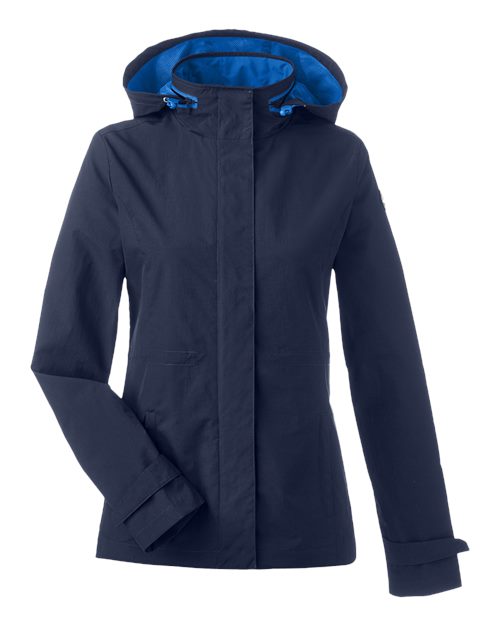 Nautica N17183 Ladies' Voyage Raincoat #color_NAUTICA NAVY