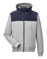 Nautica N17582 Men's Navigator Full-Zip Jacket #color_OXFORD/ NAT NVY