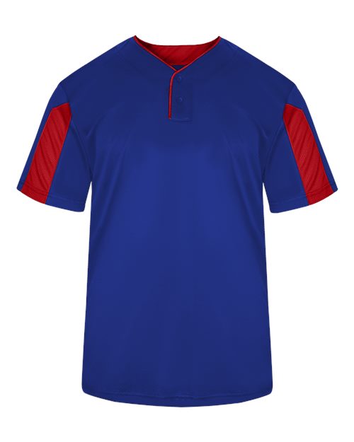 Alleson Athletic 7976 Striker Placket #color_Royal/ Red