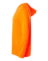 Paragon 220P Bahama Performance Hooded Long Sleeve T-Shirt #color_Neon Orange