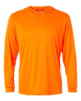Paragon 220P Bahama Performance Hooded Long Sleeve T-Shirt #color_Neon Orange