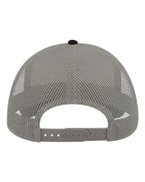 Atlantis Headwear RAPPER Sustainable Canvas Cap #color_Black/ Grey