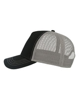 Atlantis Headwear RAPPER Sustainable Canvas Cap #color_Black/ Grey