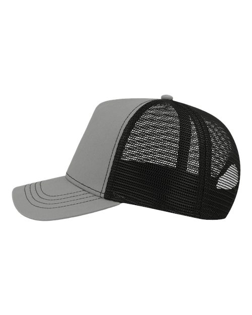 Atlantis Headwear RAPPER Sustainable Canvas Cap #color_Grey/ Black