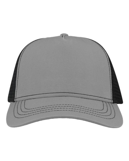 Atlantis Headwear RAPPER Sustainable Canvas Cap #color_Grey/ Black