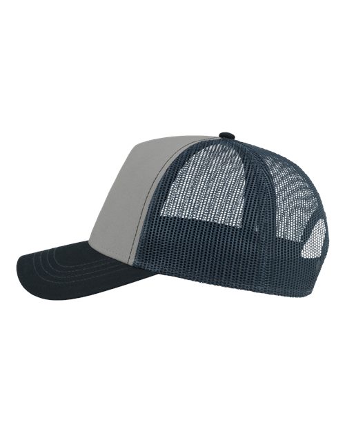 Atlantis Headwear RAPPER Sustainable Canvas Cap #color_Grey/ Navy