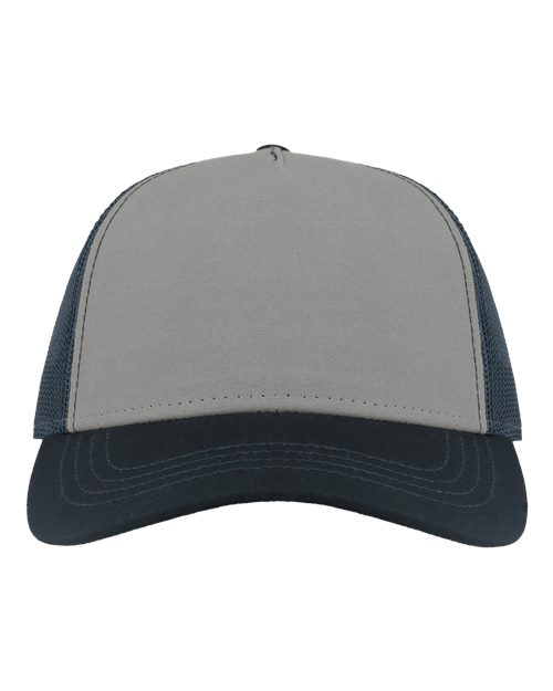 Atlantis Headwear RAPPER Sustainable Canvas Cap #color_Grey/ Navy