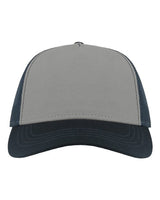 Atlantis Headwear RAPPER Sustainable Canvas Cap #color_Grey/ Navy