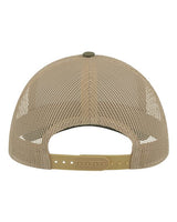 Atlantis Headwear RAPPER Sustainable Canvas Cap #color_Olive Green/ Khaki