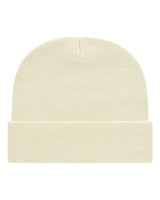 "CAP AMERICA TKN24 USA-Made 12" Cuffed Beanie #color_Ivory"