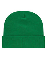 "CAP AMERICA TKN24 USA-Made 12" Cuffed Beanie #color_True Kelly Green"