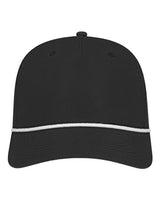 CAP AMERICA i7256 Athletic Rope Cap #color_Black/ White