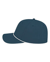 CAP AMERICA i7256 Athletic Rope Cap #color_Dark Blue/ White