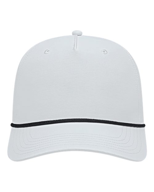 CAP AMERICA i7256 Athletic Rope Cap #color_White/ Black