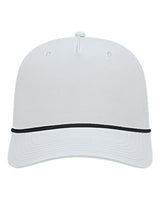 CAP AMERICA i7256 Athletic Rope Cap #color_White/ Black