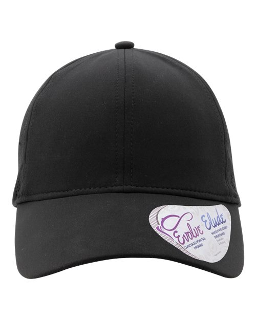 Infinity Her GABY Women's Perforated Performance Cap #color_Black/ Swirl