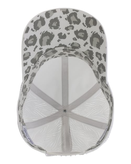 Infinity Her GABY Women's Perforated Performance Cap #color_Light Grey/ Snow Leopard