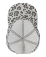 Infinity Her GABY Women's Perforated Performance Cap #color_Light Grey/ Snow Leopard