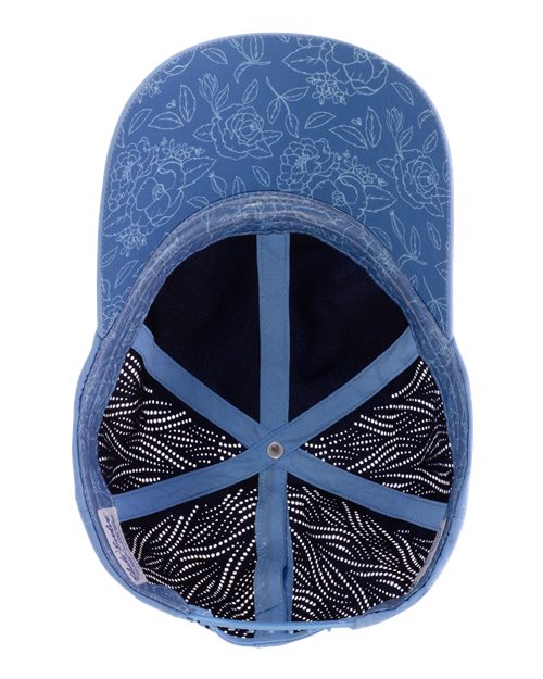 Infinity Her GABY Women's Perforated Performance Cap #color_Periwinkle/ Floral