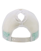 Infinity Her ROSIE Women's Foam Trucker Cap #color_Ivory/ Jade/ White/ Swirl