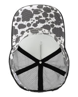 Infinity Her ROSIE Women's Foam Trucker Cap #color_Slate/ Black/ Black/ Cow