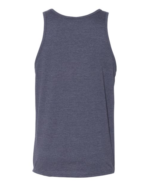 Bella + Canvas 3480 Unisex Jersey Tank #color_HEATHER NAVY