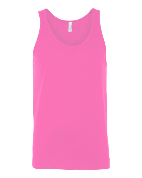 Bella + Canvas 3480 Unisex Jersey Tank #color_NEON PINK