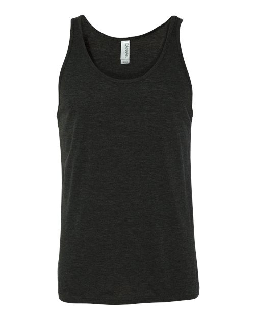 Bella + Canvas 3480 Unisex Jersey Tank #color_CHAR-BLACK TRIB