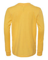 Bella + Canvas 3501Y Youth Jersey Long-Sleeve T-Shirt #color_HTHR YELLOW GOLD