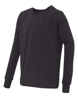 Bella + Canvas 3501Y Youth Jersey Long-Sleeve T-Shirt #color_CHAR-BLK TRIBND