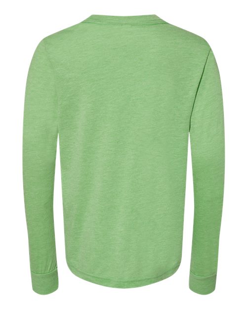 Bella + Canvas 3501Y Youth Jersey Long-Sleeve T-Shirt #color_GREEN TRIBLEND