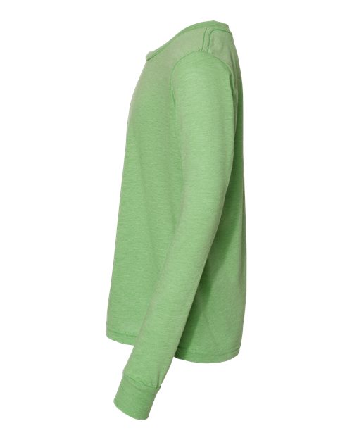 Bella + Canvas 3501Y Youth Jersey Long-Sleeve T-Shirt #color_GREEN TRIBLEND
