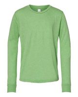 Bella + Canvas 3501Y Youth Jersey Long-Sleeve T-Shirt #color_GREEN TRIBLEND